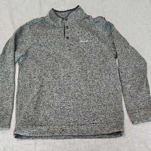 Eddie Bauer Charcoal Button-Up Cardigan